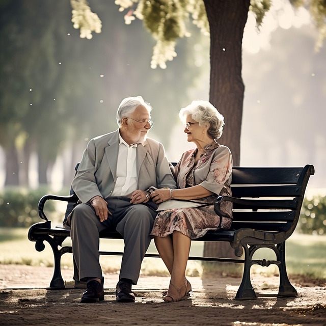 elderly couple